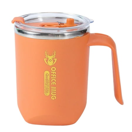 Chicmine 480ml Coffee Mug Dustproof Lid Handle Double Layer Anti-scalding Leak-proof Large Capacity Gifts Stainless Steel Multifunctional Insulated Thermal Milk Water Juice Tea Cup for Home
Chicmine 480ml Coffee Mug Dustproof Lid Handle Double Layer Anti-scalding Leak-proof Large Capacity Gifts Stainless Steel Multifunctional Insulated Thermal Milk Water Juice Tea Cup for Home