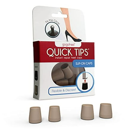 GoGoHeel Quick Tips - The Original High Heel Protector & Heel Repair Caps - 2 Pairs (X-Small Small Taupe)
GoGoHeel Quick Tips - The Original High Heel Protector & Heel Repair Caps - 2 Pairs (X-Small Small Taupe)