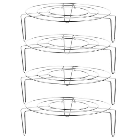 4pcs Stainless Steel Steaming Rack Pan Pressure Cooker Heating Food Stand