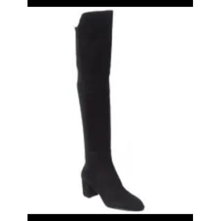 STUART WEITZMAN Womens Black Comfort Stretch Harper Block Heel Dress Boots 9 B