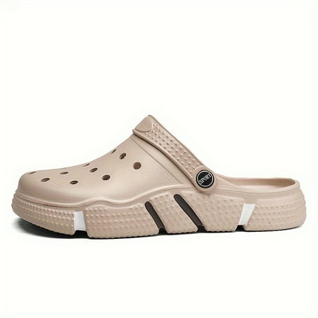 Mens Comfy EVA Solid Clogs - Breathable Buckle Closure No Lining Round Toe Casual Slippers for Outdoor Activities in Fall Spring Summer - Lightweight Easy to Wear Perfect for Beach Park
Mens Comfy EVA Solid Clogs - Breathable Buckle Closure No Lining Round Toe Casual Slippers for Outdoor Activities in Fall Spring Summer - Lightweight Easy to Wear Perfect for Beach Park