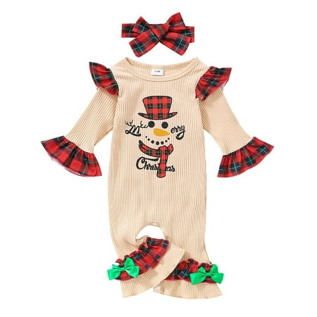 Peyan Newborn Baby Girl Christmas Outfits Long Sleeve Romper Headband One-piece Fall Winter
Peyan Newborn Baby Girl Christmas Outfits Long Sleeve Romper Headband One-piece Fall Winter