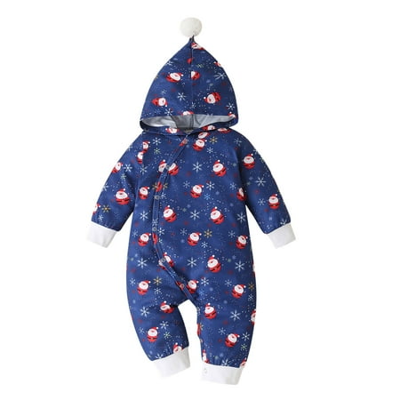 TUOBARR Infant Baby Boys Girls Christmas Cartoon Santa Print Hoodie Romper Jumpsuit Blue (3-18Months)
TUOBARR Infant Baby Boys Girls Christmas Cartoon Santa Print Hoodie Romper Jumpsuit Blue (3-18Months)