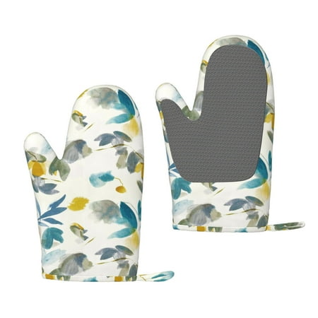 Lafuoo Watercolor Leaves Pattern Silicone Anti-Scalding Gloves Hanging Rope Gloves are Suitable for Kitchen Utensils for Kitchen Baking Cooking Outdoor Barbecue
Lafuoo Watercolor Leaves Pattern Silicone Anti-Scalding Gloves Hanging Rope Gloves are Suitable for Kitchen Utensils for Kitchen Baking Cooking Outdoor Barbecue