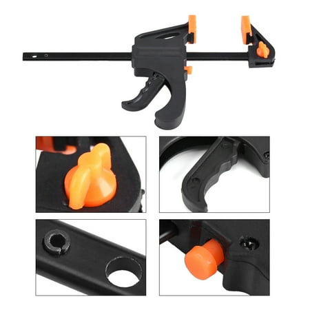 Garosa Woodworking F Clamp Plastic Woodworking Clip Bar F Clamp Grip Quick Ratchet Release Squeeze DIY Hand Gadget Tool
Garosa Woodworking F Clamp Plastic Woodworking Clip Bar F Clamp Grip Quick Ratchet Release Squeeze DIY Hand Gadget Tool