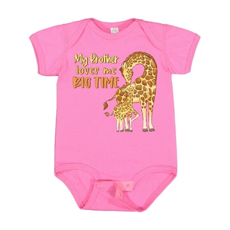 Inktastic My Brother Loves Me Big Time Cute Giraffe Family Gift Baby Boy or Baby Girl Bodysuit
Inktastic My Brother Loves Me Big Time Cute Giraffe Family Gift Baby Boy or Baby Girl Bodysuit