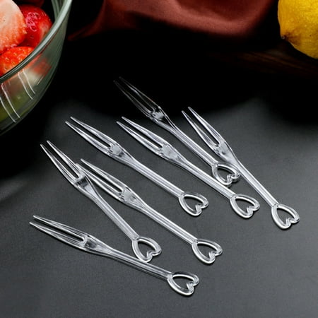 Hobeauty 100Pcs/Set Multi-use Disposable Fruit Fork Plastic Adorable Heart Shape Handle Dessert Fork for Home
Hobeauty 100Pcs/Set Multi-use Disposable Fruit Fork Plastic Adorable Heart Shape Handle Dessert Fork for Home