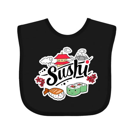 Inktastic Cute Sushi Illustration Gift Baby Boy or Baby Girl Bib