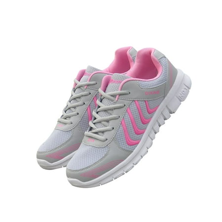 Kesitin Mens Breathable Lace Up Athletic Shoes Sports Running Shoe Lightweight Round Toe Sneakers Gray Pink 5
Kesitin Mens Breathable Lace Up Athletic Shoes Sports Running Shoe Lightweight Round Toe Sneakers Gray Pink 5