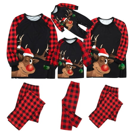 Matching Family Pajamas Sets Christmas PJ s with Letter Printed Tee and Plaid Pants Loungewear
Matching Family Pajamas Sets Christmas PJ s with Letter Printed Tee and Plaid Pants Loungewear