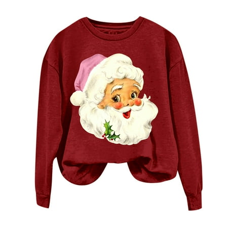 WUDATI Women s Round Neck Long Sleeve Santa Head Printed Hoodie Casual Winter Pullover Top Festive Streetwear Perfect for Holiday Parties Daily Wear Matching with Jeans or Leggings
WUDATI Women s Round Neck Long Sleeve Santa Head Printed Hoodie Casual Winter Pullover Top Festive Streetwear Perfect for Holiday Parties Daily Wear Matching with Jeans or Leggings