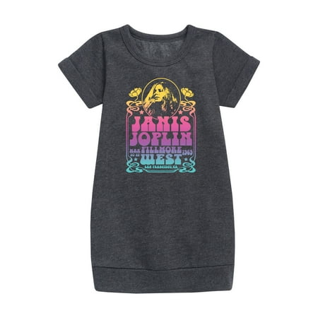 Janis Joplin - Fillmore West - Toddler And Youth Girls Fleece Dress