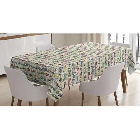 Motorcycle Tablecloth Vintage Multicolored Motorcycles Old and Modern and Lively Spots in Background Rectangle Satin Table Cover for Dining Room and Kitchen 52 X 70 Multicolor by Ambesonne
Motorcycle Tablecloth Vintage Multicolored Motorcycles Old and Modern and Lively Spots in Background Rectangle Satin Table Cover for Dining Room and Kitchen 52 X 70 Multicolor by Ambesonne