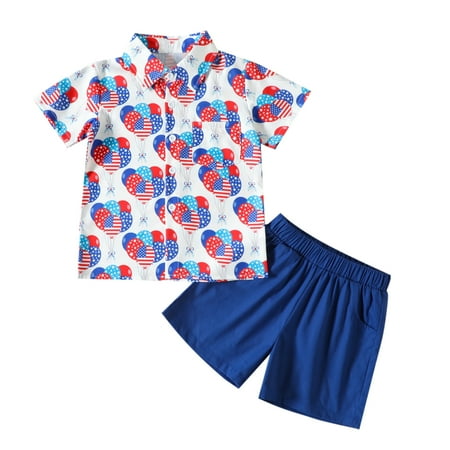 HZEWLS Baby Boys Lapel Top+Shorts 4th Of July Lapel Short Sleeve+Shorts 2 Piece Outfits (Navy Blue 5t)
HZEWLS Baby Boys Lapel Top+Shorts 4th Of July Lapel Short Sleeve+Shorts 2 Piece Outfits (Navy Blue 5t)