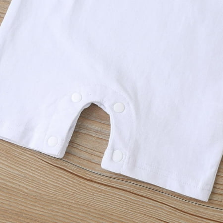DRKKJ Summer Unisex Baby Boy Girl Short Sleeve Romper One Piece Jumpsuit Clothes Sets --- Whitesize 100
DRKKJ Summer Unisex Baby Boy Girl Short Sleeve Romper One Piece Jumpsuit Clothes Sets --- Whitesize 100