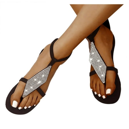 YanHoo Women s Rhinestone Flat Sandals Wedding Dresssy Low Wedge Travel Flat Sandal Summer Shoes Cute Strappy Open Toe Flat Sandals
YanHoo Women s Rhinestone Flat Sandals Wedding Dresssy Low Wedge Travel Flat Sandal Summer Shoes Cute Strappy Open Toe Flat Sandals