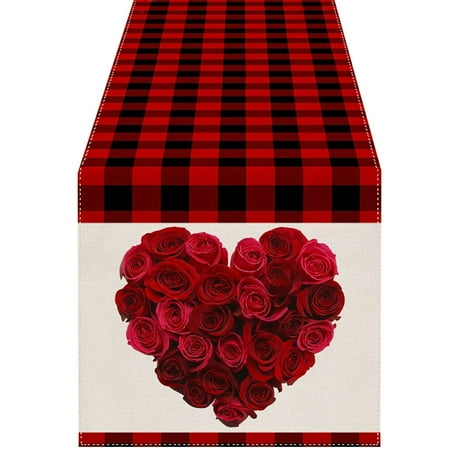 Clearance Sale! Valentine s Day Red Love Festival Decorative Table Flag Red Black Plaid Dinner Decorative Table Cloth
Clearance Sale! Valentine s Day Red Love Festival Decorative Table Flag Red Black Plaid Dinner Decorative Table Cloth