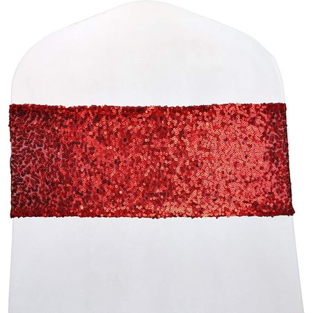 Zukuco Sequin Chair Sashes Bling Bling Chair Sashes Soft Strecth Sequin Material Shining Sequin Chair Bows for Party Decoration Home (10PCS Red)
Zukuco Sequin Chair Sashes Bling Bling Chair Sashes Soft Strecth Sequin Material Shining Sequin Chair Bows for Party Decoration Home (10PCS Red)