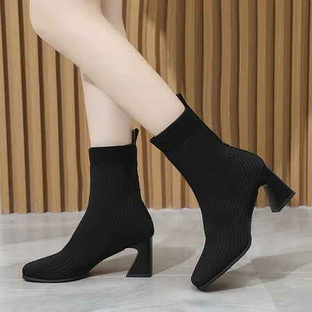 LnjYIGJ Women s High-Heels Mid Calf Boots Flying Woven Wool Boots Large Size Medium Tube High Heel Boots
LnjYIGJ Women s High-Heels Mid Calf Boots Flying Woven Wool Boots Large Size Medium Tube High Heel Boots