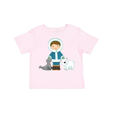 Inktastic Eskimo Boy Cute Alaska Gift Toddler Boy Girl T-Shirt