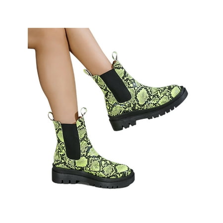 Zodanni Ladies Comfort Chelsea Boot Walking Anti Slip Animal Print Breathable Round Toe Ankle Boots Yellow 4.5
Zodanni Ladies Comfort Chelsea Boot Walking Anti Slip Animal Print Breathable Round Toe Ankle Boots Yellow 4.5
