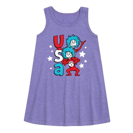 Dr.Seuss - USA Things - Toddler and Youth Girls A-line Dress