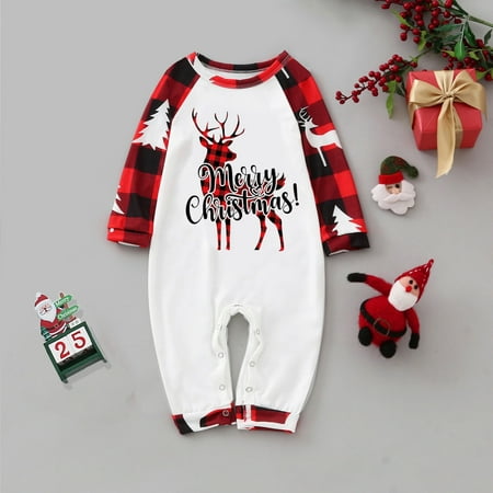 ERTUTUYI Merry Christmas Beautiful Prints Romper Family Clothes Baby Long Sleeve Jumpsuit Red 12M 
ERTUTUYI Merry Christmas Beautiful Prints Romper Family Clothes Baby Long Sleeve Jumpsuit Red 12M