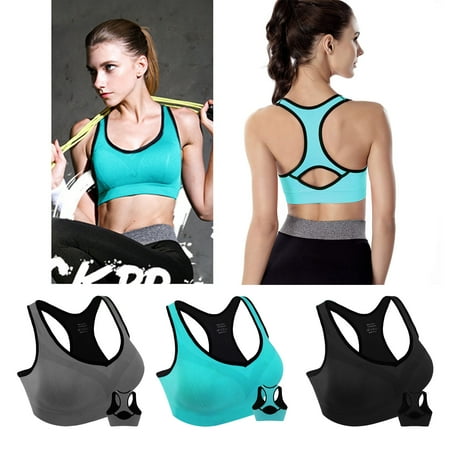 Padded Seamless Sports Bras Women s Racerback Yoga Bras with High Impact Support for Indoor Outdoor Workout Yoga Gym Fitness XXL Size Blue Gray Black 3 Pack
Padded Seamless Sports Bras Women s Racerback Yoga Bras with High Impact Support for Indoor Outdoor Workout Yoga Gym Fitness XXL Size Blue Gray Black 3 Pack