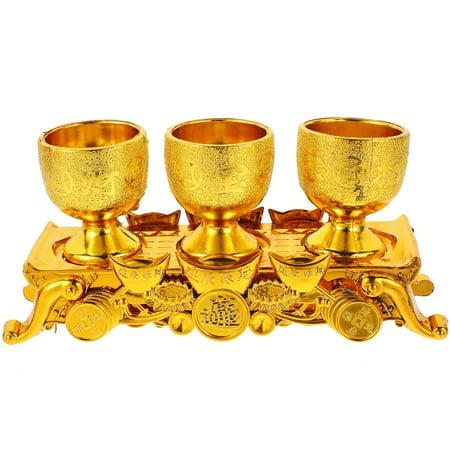 Weis 1 set of Decorative Wine Cup Temple Cup Household Classic Temple Offering Cup
Weis 1 set of Decorative Wine Cup Temple Cup Household Classic Temple Offering Cup