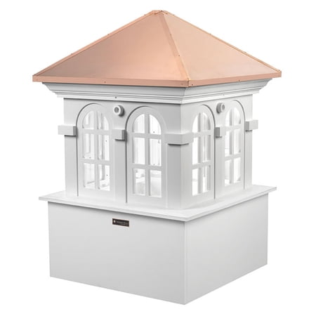 88" Smithsonian Collection Handcrafted "Chesapeake" Copper and Vinyl Roof Cupola
