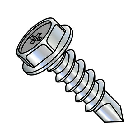 6-20X3/8 Phillips Hex Washer Full Thread Self Drilling Screw Zinc (Pack Qty 10 000) BC-0606KPW
6-20X3/8 Phillips Hex Washer Full Thread Self Drilling Screw Zinc (Pack Qty 10 000) BC-0606KPW