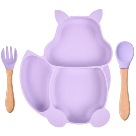 G.D- A Baby Soft Silicone Sucker Bowl Plate Cup Bibs Spoon Fork Sets Cartoon Squirrel Partition Plate Strong Suction Anti-fall Bowl
G.D- A Baby Soft Silicone Sucker Bowl Plate Cup Bibs Spoon Fork Sets Cartoon Squirrel Partition Plate Strong Suction Anti-fall Bowl