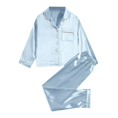 ZMHEGW Girls Pajamas Satin Set 2Pj Silk Nightwear Button Down Sleepwear Home Outfits Comfortable Skin Friendly Christmas Girl Pajamas
ZMHEGW Girls Pajamas Satin Set 2Pj Silk Nightwear Button Down Sleepwear Home Outfits Comfortable Skin Friendly Christmas Girl Pajamas