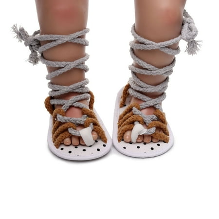 Bagilaanoe Infant Baby Girl Boy Non Slip Sandals Open Toe Toddler Tie-up Knee High First Walking for 3M 6M 12M 18M 24M
Bagilaanoe Infant Baby Girl Boy Non Slip Sandals Open Toe Toddler Tie-up Knee High First Walking for 3M 6M 12M 18M 24M