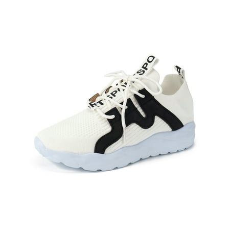 Tenmix Womens Athletic Shoes Lace Up Sock Sneakers Knit Upper Running Shoe Sport Casual Sneaker Women Elastic Non-Slip Trainers Black 5.5
Tenmix Womens Athletic Shoes Lace Up Sock Sneakers Knit Upper Running Shoe Sport Casual Sneaker Women Elastic Non-Slip Trainers Black 5.5