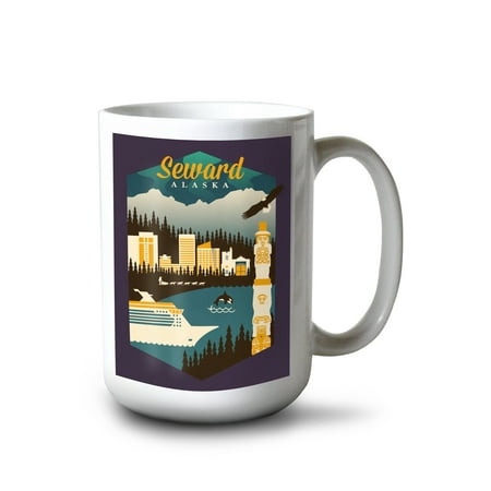 15 fl oz Ceramic Mug Seward Alaska Retro Skyline Contour Dishwasher & Microwave Safe
15 fl oz Ceramic Mug Seward Alaska Retro Skyline Contour Dishwasher & Microwave Safe