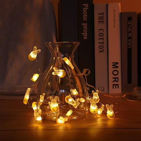 Feiona-String Lights Cute Bunny Decorative Light 2 Meters 20 Leds Night Light For Bedroom Kids Spring Indoor Outdoor Decoration
Feiona-String Lights Cute Bunny Decorative Light 2 Meters 20 Leds Night Light For Bedroom Kids Spring Indoor Outdoor Decoration