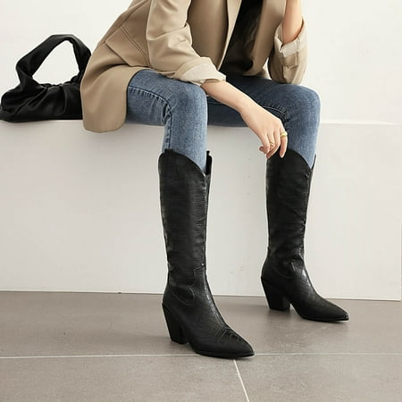 Fall Decorations Clearance Juebong Autumn And Winter Warm Plus Size Women s Boots Thick High-heeled Stone Pattern Sleeve Pointed High Boots
Fall Decorations Clearance Juebong Autumn And Winter Warm Plus Size Women s Boots Thick High-heeled Stone Pattern Sleeve Pointed High Boots