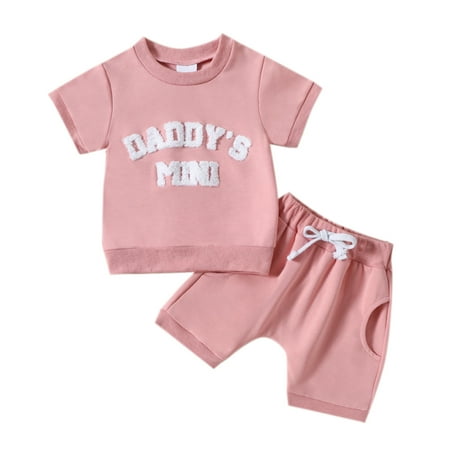 Girls Boys Letter Prints Summer Short Sleeve T Shirt Tops Sports Short Pants Two Outfits Baby Out Fit New Born Baby Clothes for Girl Shy Girl Clothes Baby Girl Short Sleeve Outfits Little Girl Outfits
Girls Boys Letter Prints Summer Short Sleeve T Shirt Tops Sports Short Pants Two Outfits Baby Out Fit New Born Baby Clothes for Girl Shy Girl Clothes Baby Girl Short Sleeve Outfits Little Girl Outfits