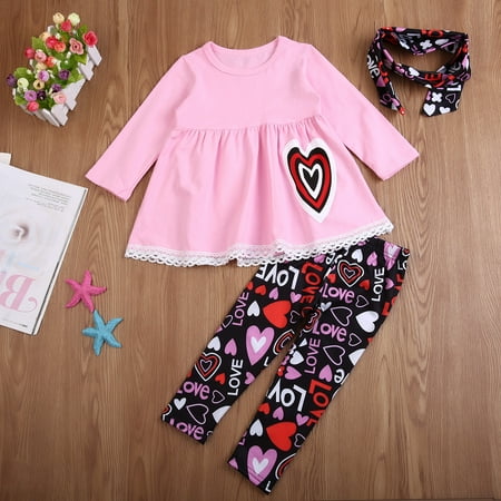 Baby Girls 3PCS Outfit Set Long Sleeve Lace Heart Loose Round Neck Top+ Elastic Band Pant+ Bow Hair Band
Baby Girls 3PCS Outfit Set Long Sleeve Lace Heart Loose Round Neck Top+ Elastic Band Pant+ Bow Hair Band