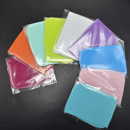 3PCs/Set Reusable Pastry Dough Cutter Plastic Scraper Ca Blade Ca Bread Slicer Baking Tools for Cas Baking Accessories
