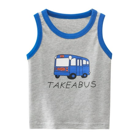 Infant Boys Tops Cartoon Printed Bus Cars Spacecraft Sleeveless Crew Neck T Shirt Clothes Newborn Children Kids All Season Soft Trendy Leisure Outwear Gifts To Children
Infant Boys Tops Cartoon Printed Bus Cars Spacecraft Sleeveless Crew Neck T Shirt Clothes Newborn Children Kids All Season Soft Trendy Leisure Outwear Gifts To Children