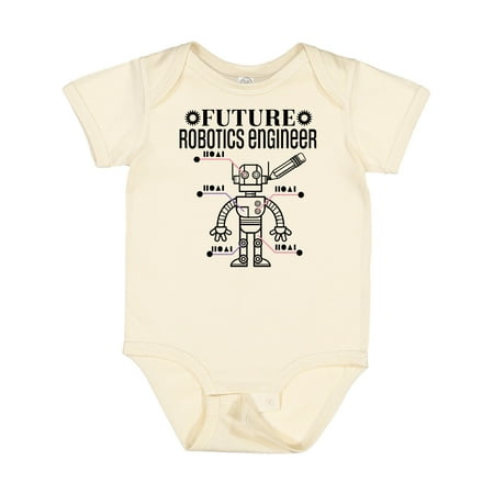 Inktastic Future Robotics Engineer Gift Baby Boy or Baby Girl Bodysuit