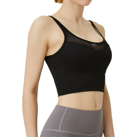 Spaghetti Strap Tank Camisole Top Crop Tank Top for Sports Yoga Sleeping Mesh Bra S Black
Spaghetti Strap Tank Camisole Top Crop Tank Top for Sports Yoga Sleeping Mesh Bra S Black