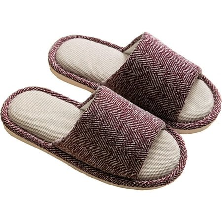 CoCopeanut Women s Slippers Simple Linen Slippers Flat Couple Slippers Open Toe Home Slippers Spring and Autumn Slippers
CoCopeanut Women s Slippers Simple Linen Slippers Flat Couple Slippers Open Toe Home Slippers Spring and Autumn Slippers