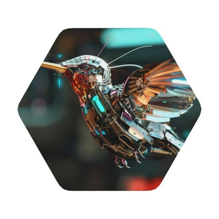 Adobk Futuristic Robot Hummingbird Print Leather Coasters for Drinks(6 Pack) Durable Drink Coasters Set Luxurious Home Décor and Housewarming Gift Hexagon
Adobk Futuristic Robot Hummingbird Print Leather Coasters for Drinks(6 Pack) Durable Drink Coasters Set Luxurious Home Décor and Housewarming Gift Hexagon