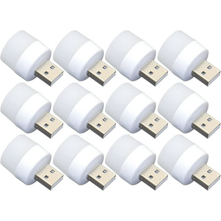 USB Night Lights Mini LED Light Bulbs No Light Sensor Plug-in Warm White Compact Ideal for Bedroom Bathroom Kitchen Car USB Atmosphere Lights (12 Pcs/Pack White Light)
USB Night Lights Mini LED Light Bulbs No Light Sensor Plug-in Warm White Compact Ideal for Bedroom Bathroom Kitchen Car USB Atmosphere Lights (12 Pcs/Pack White Light)