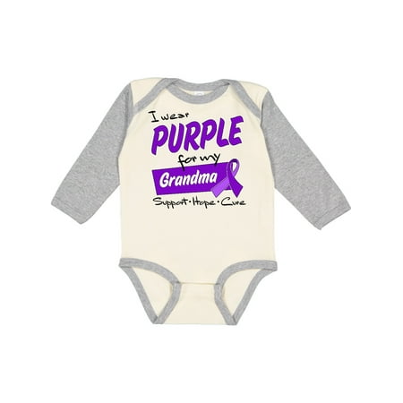 Inktastic I Wear Purple for my Grandma-Support Hope Cure Gift Baby Boy or Baby Girl Long Sleeve Bodysuit
Inktastic I Wear Purple for my Grandma-Support Hope Cure Gift Baby Boy or Baby Girl Long Sleeve Bodysuit