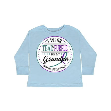 Inktastic Suicide Prevention- I Wear Teal and Purple for My Grandpa Gift Toddler Boy or Toddler Girl Long Sleeve T-Shirt
Inktastic Suicide Prevention- I Wear Teal and Purple for My Grandpa Gift Toddler Boy or Toddler Girl Long Sleeve T-Shirt