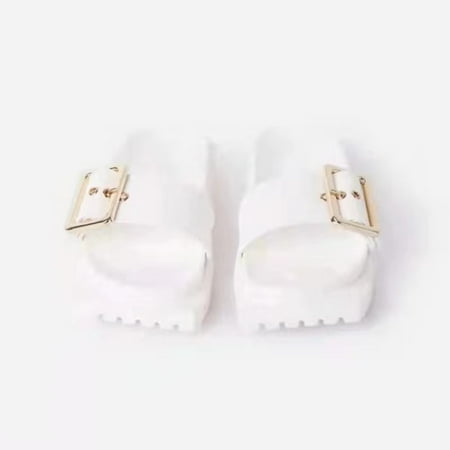 Aayomet Women s Sandals Womenshoes Fashion Casual Square Head Thick Bottom Beach Slippers Women White 7
Aayomet Women s Sandals Womenshoes Fashion Casual Square Head Thick Bottom Beach Slippers Women White 7